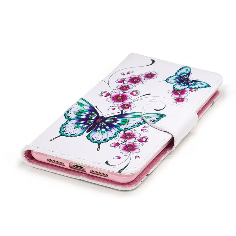 Чехол для Huawei Honor 6C кошелек с мультяшным рисунком флип-чехол из искусственной