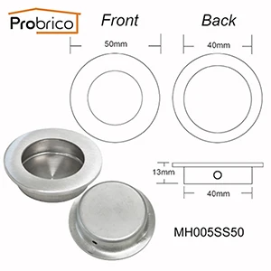 MH005SS50 Мебель probrico скрытые ручки утопленный ручки для выдвижных ящиков шкаф сайдинг дверь Потяните встраивание кухня ручка 1 шт - Цвет: MH005SS50