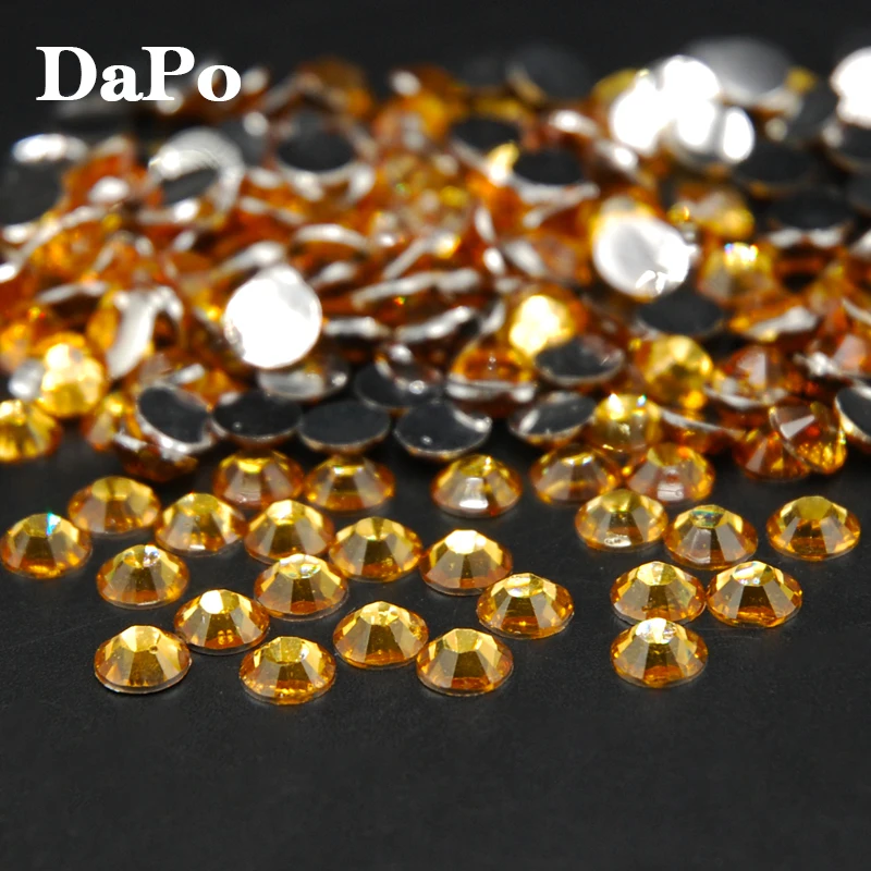 Акриловые стразы для дизайна ногтей LT COL Topaz цветные круглые Серебристые бусины с