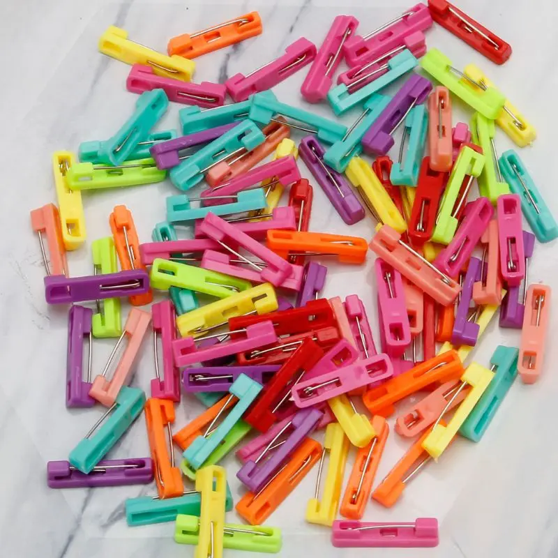 100 шт смешанный шарф булавка брошь на хиджаб безопасности замок детская ткань для