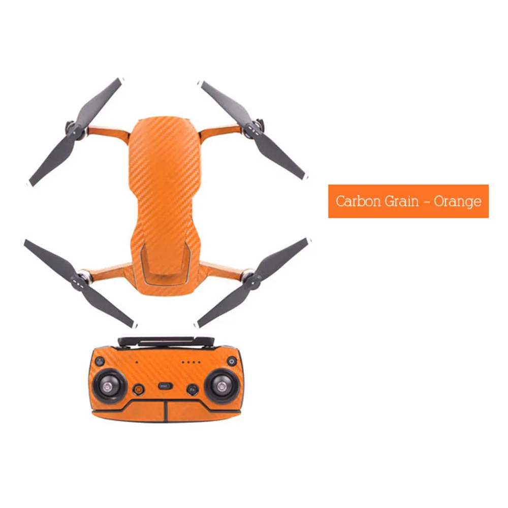 Водонепроницаемый ПВХ углеродное волокно Графический стикер для DJI MAVIC AIR Drone тело кожи камера для квадрокоптера, дрона наклейки аксессуары QIY31