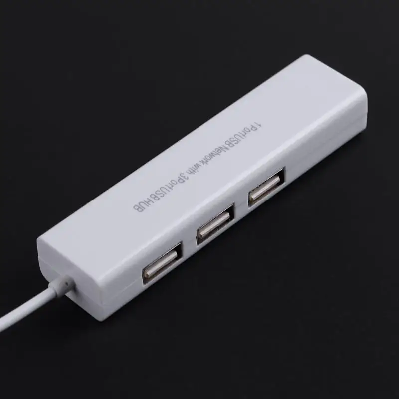 Проводные сетевые карты OTG 3 порта USB 2 0 концентратор 10/100 МБ Micro к RJ45 LAN адаптер