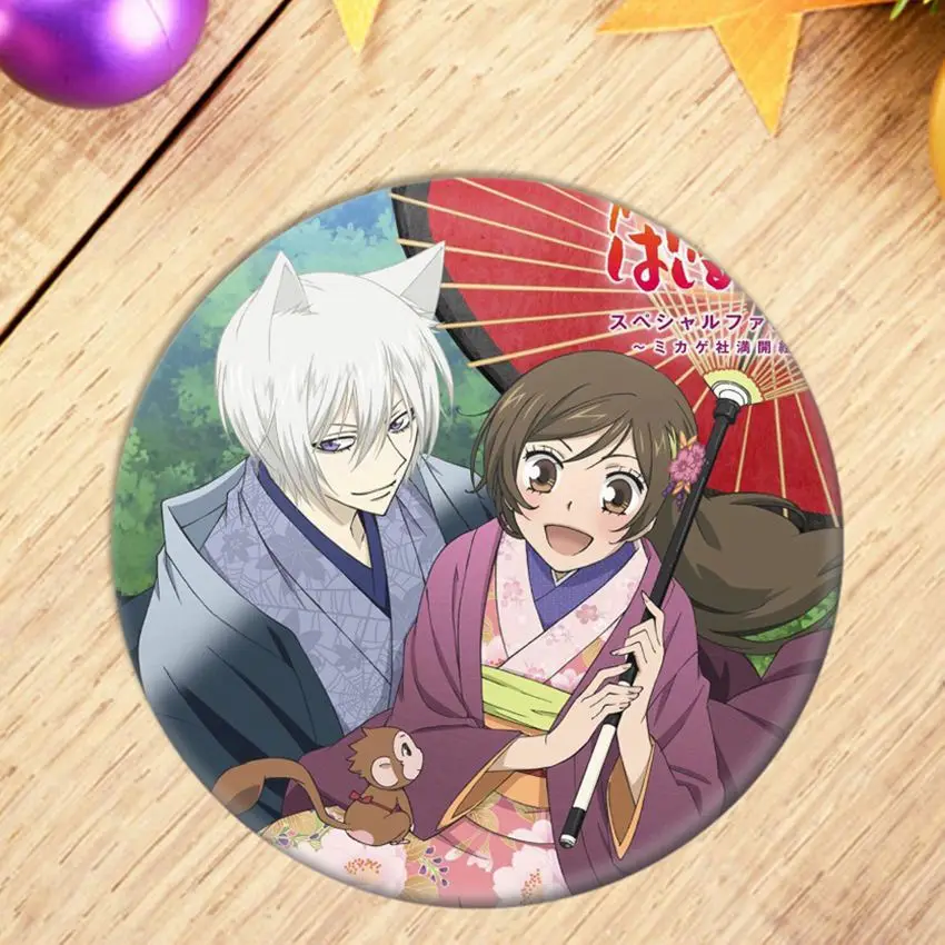 1pcs Anime Kamisama Love Kiss Cosplay Badge Cartoon Tomoe Momozono Nanami Brooch Pins Collection Badges for Backpacks Decoration