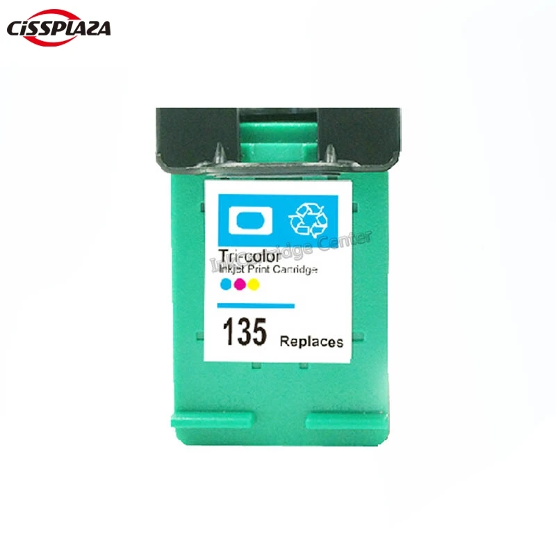 

CISSPLAZA 2pcs compatible For HP135 ink cartridge for C8766HE Photosmart 2710,2610,325 ,PSC2355 Deskjet 460se,5943,5940,6620