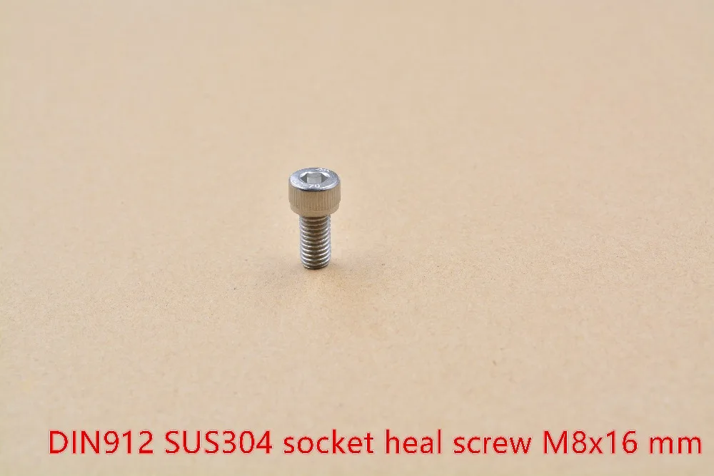 

304 stainless steel screw DIN912 M8x16 socket heal hexagon head cap 1pcs