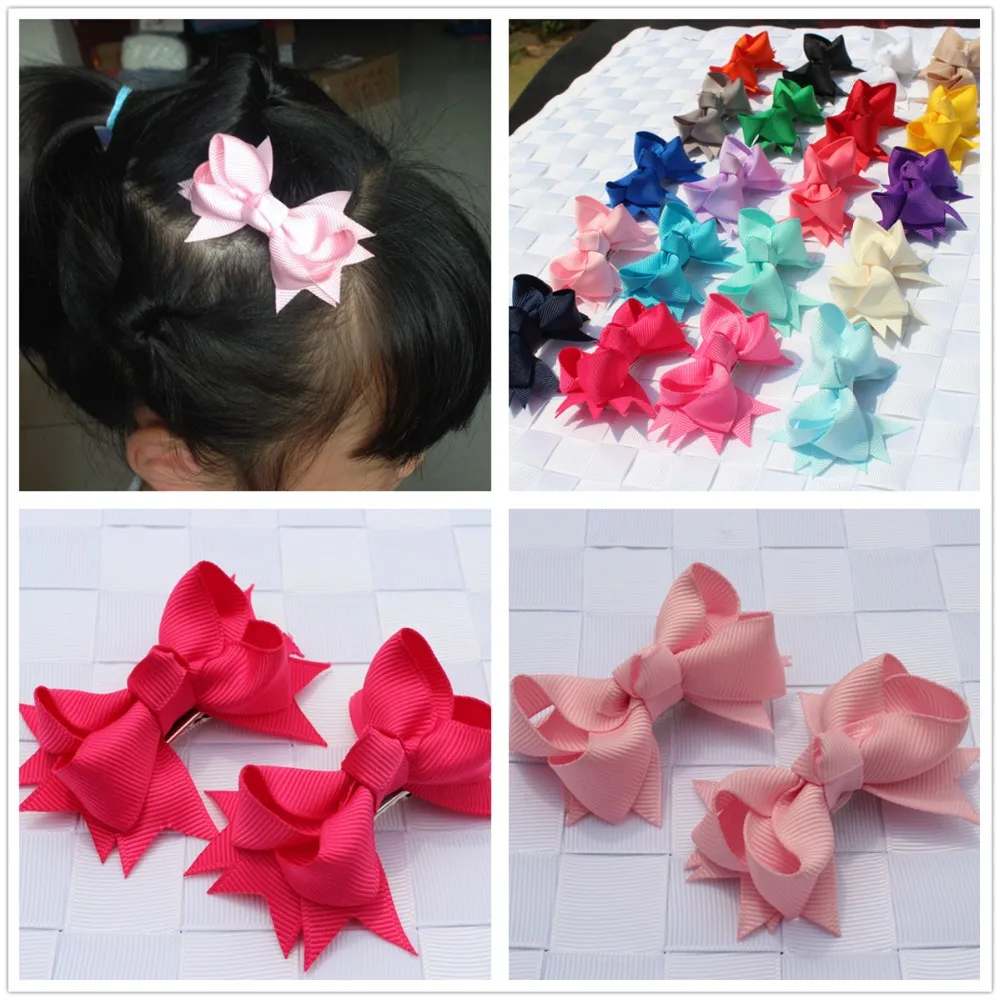 Детские однотонные заколки для волос 2 шт./лот заколки-невидимки девочек