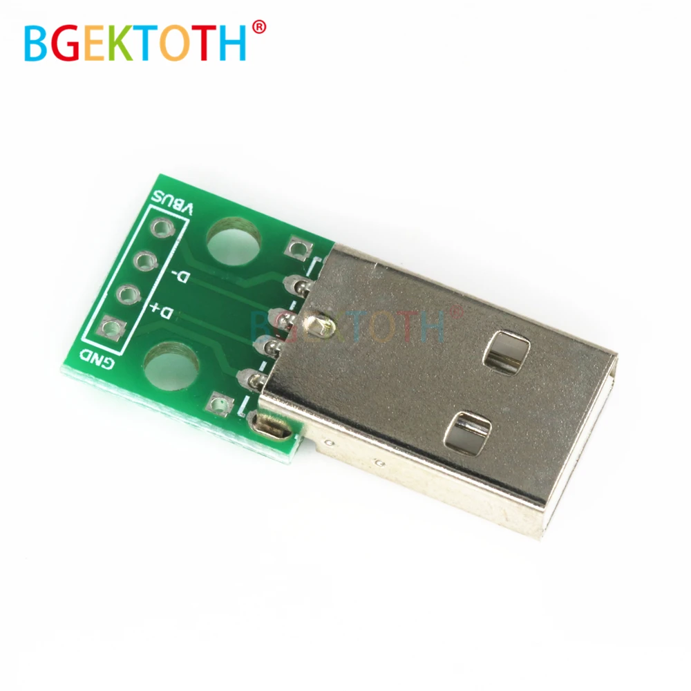 1 шт. USB разъем для платы 2 54 мм|Детали и аксессуары приборов| |
