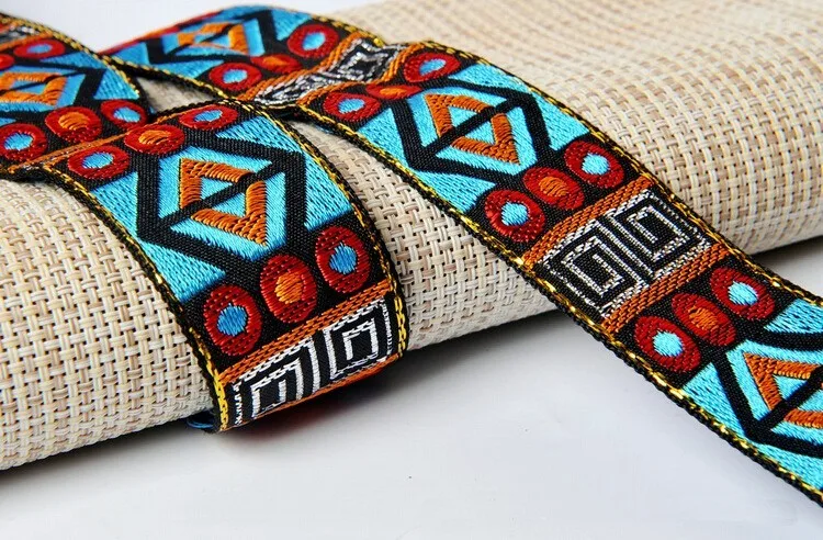 Hmong miao жаккардовая тесьма кружевная отделка 3 см воротник для платья лента