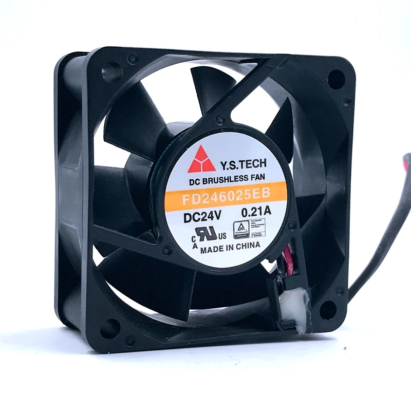 Для инверторного охлаждающего вентилятора новый FD246025EB 60*60*25 мм 24 В постоянного