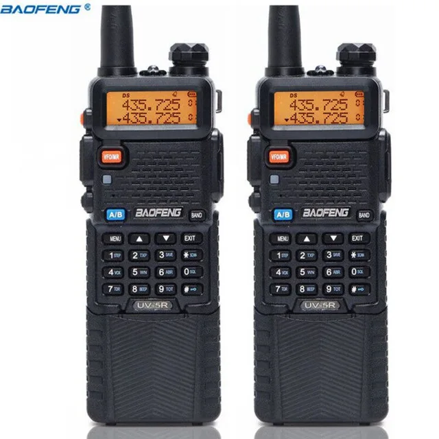 black 2 шт BaoFeng UV-5R 3800 мАч батарея коммуникатор рация Двухдиапазонная VHF/UHF 136-174& 400-520 МГц CB радио+ 2 шт NA-771 антенна - Цвет: black