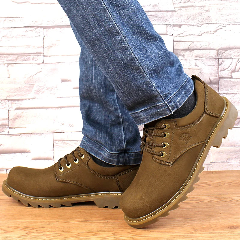 NORTHMARCH Fashion Men Shoes Genuine Leather Comfortable Waterproof Casual Lace-Up Breathable Work Footwear | Обувь