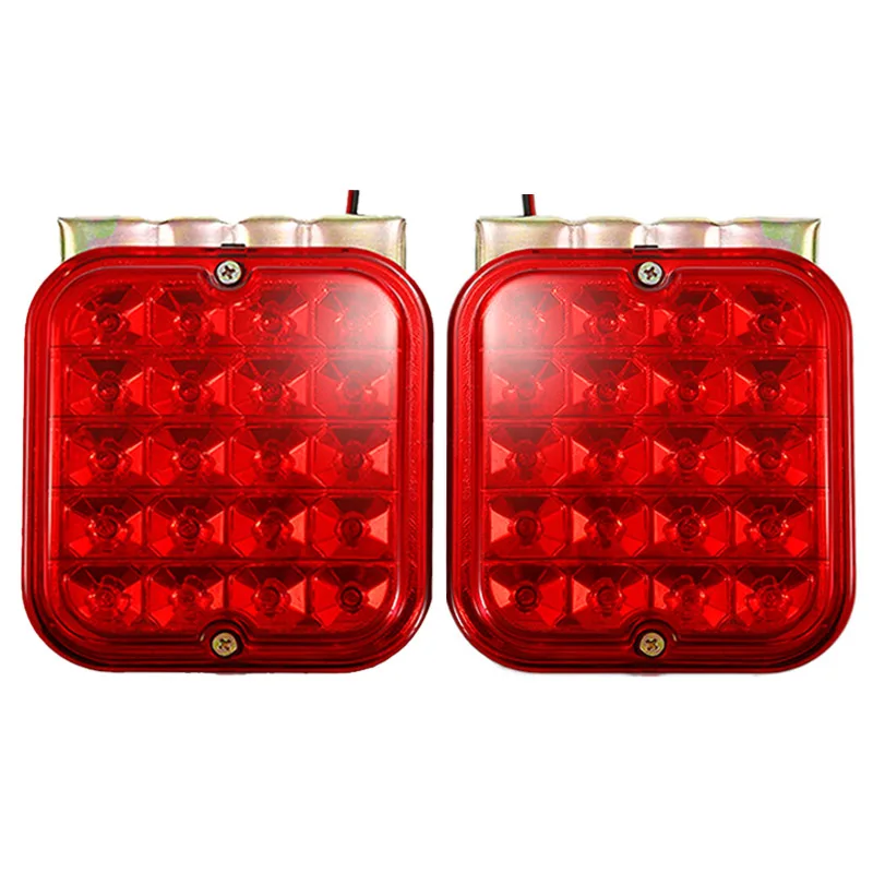 1 пара DC 12V 4 5 &quot20SMD квадратный грузовик трейлер светильник s светодиодный стоп