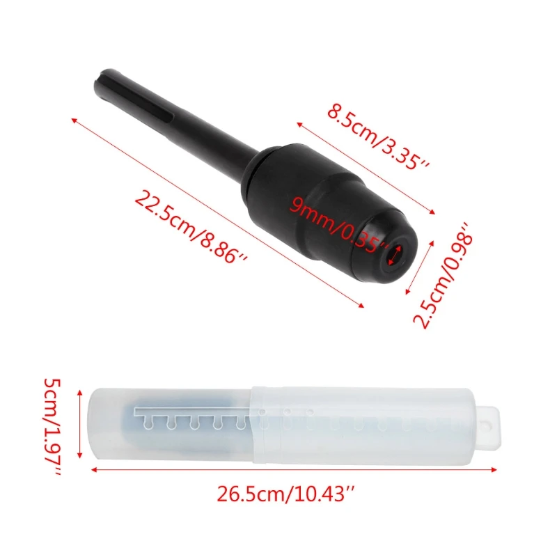 

SDS Max To SDS Plus Adaptor Chuck Drill Converter Shank Quick Tool 25mm Diameter