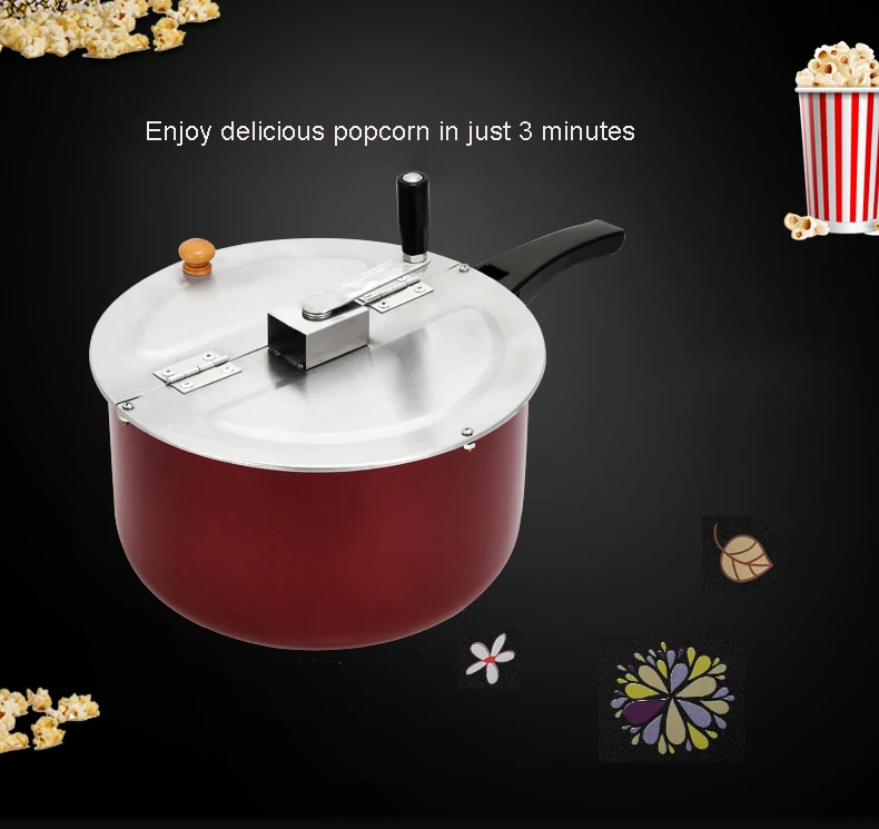 Ручной попкорн Поппер для газовой плиты/электромагнитная плита Коммерческая Бытовая