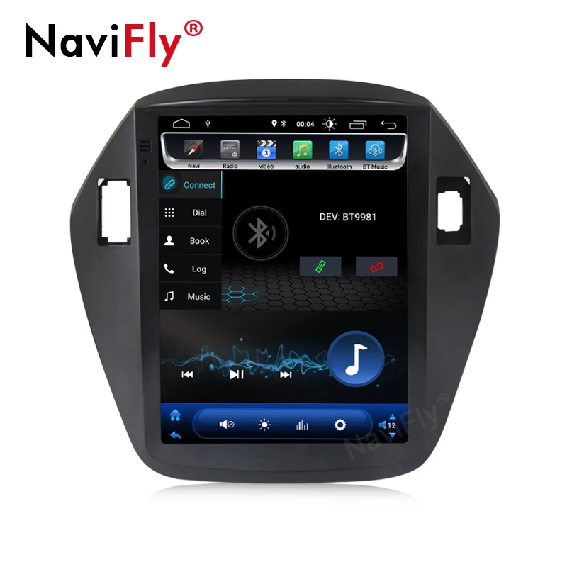 Navifly вертикальный экран Android8.1 2G Оперативная память 16G Встроенная Car Audio gps