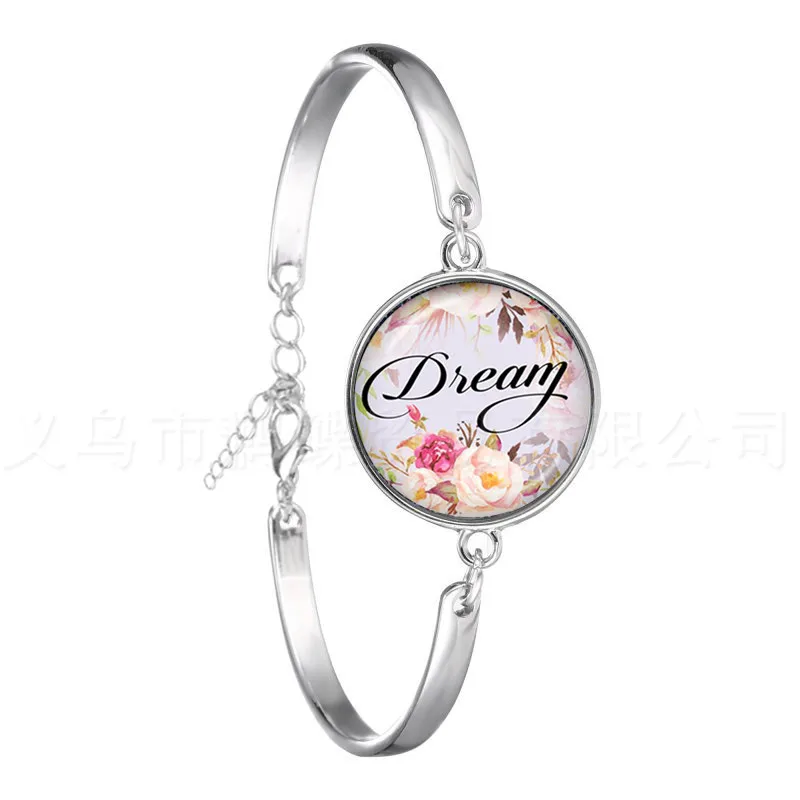 

Браслет с надписью «Wish,Dream,Love,Hope,Believe»