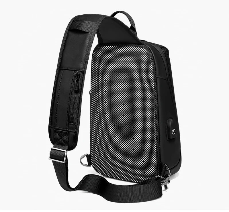 EURCOOL, новинка, сумка через плечо для 9," iPad, короткая сумка на грудь, usb зарядка, водоотталкивающая сумка через плечо, мужская сумка n1911