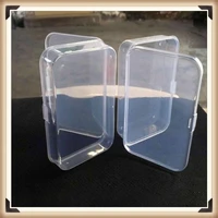 2pcs practical transparent fine storage box collection container case with lid