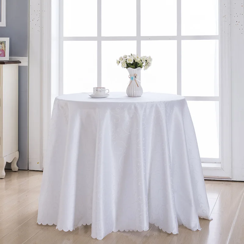 European Style Jacquard Wedding Table Cloth For Party Polyester Hotel Round Rectangular Tablecloth Home Dining Cover Decor | Дом и сад