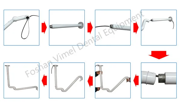

120cm dental light arms/dental chair ceiling mounted lamp arm/ ceiling mounting lamp arms for led lights