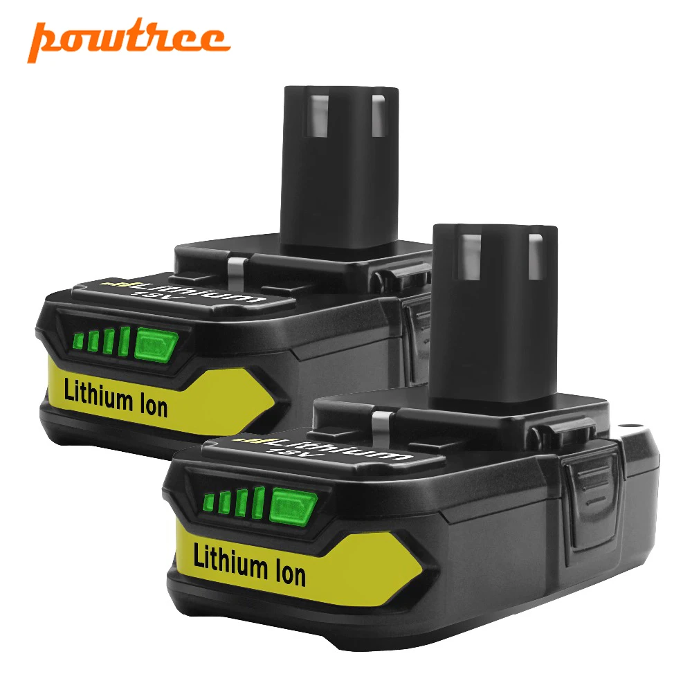 Сменный аккумулятор Powtree 2500 мАч 18 в для Ryobi P107 Беспроводной литий ионный P104 P105 P102