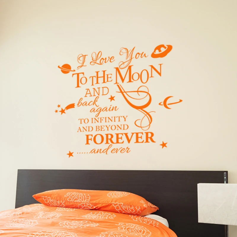 

Quote I love You Forever Vinyl Wall Sticker Mural Wall Decal Wallpaper Living Room Wall Decor Home Decor Poster House Decoration