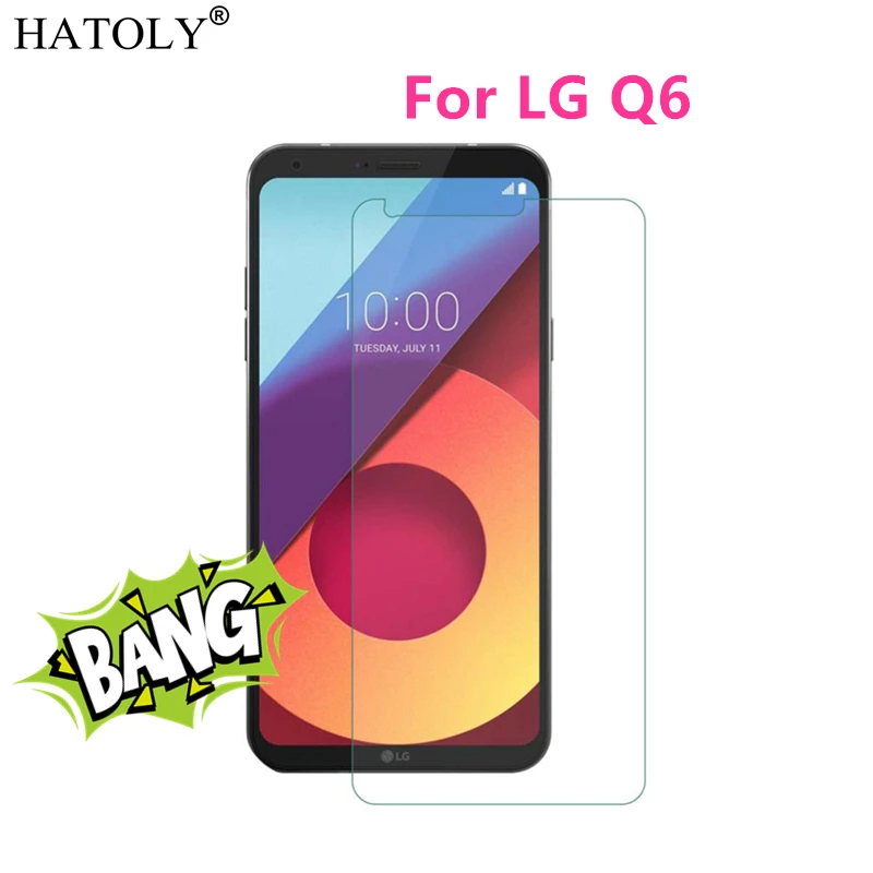 2 шт. закаленное стекло для телефона LG Q6 M700 тонкая защита экрана Защитная пленка