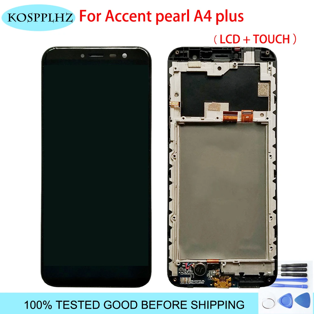 Для Accent Pearl A4 Plus ЖК-дисплей + сенсорный экран дигитайзер 100% протестированный