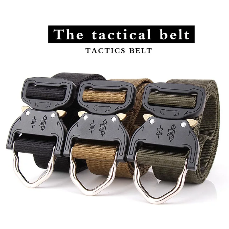 Новый брендовый армейский тактический ремень мужской уплотненный с