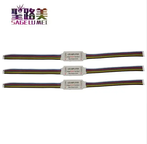 5 в 12 В 24 В DC 6pin мини RGB CCT усилитель для светодиодной гирлянды светодиодный повторитель сигнала 5CH x 3A 15A для RGB+ CCT Светодиодная лента светящаяся лента