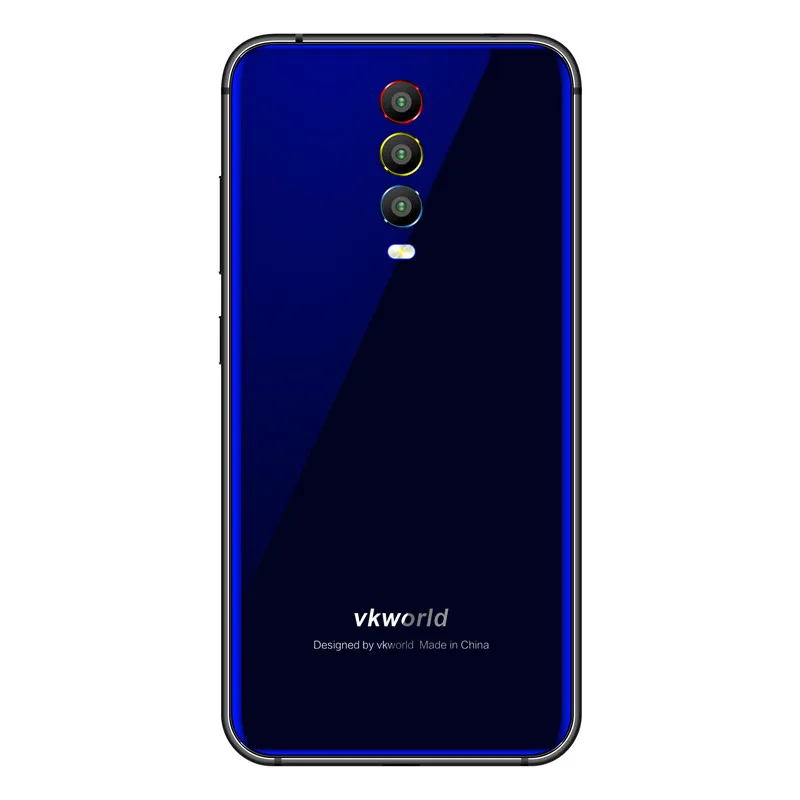 Blue Vkworld K1, 5,2 МП, 3 камеры, смартфон, 1920 дюймов, 1080*8,1, Android 4040, Oreo, четыре ядра, 4 Гб+ 64 ГБ, быстрая зарядка, мобильный телефон, мАч - Цвет: Blue