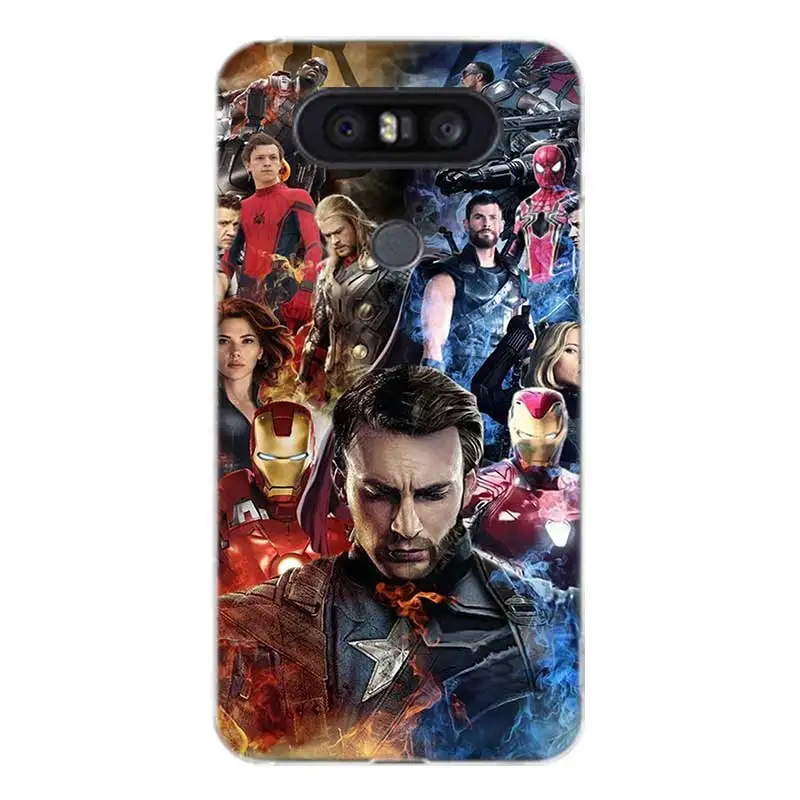 Miracle Avenger Painted Pattern Soft Rubber Case For LG K8 K10 2018 2017 Q8 Q7 Q6 G6 G7 G5 G4 V40 V30 V20 V10 Cover |