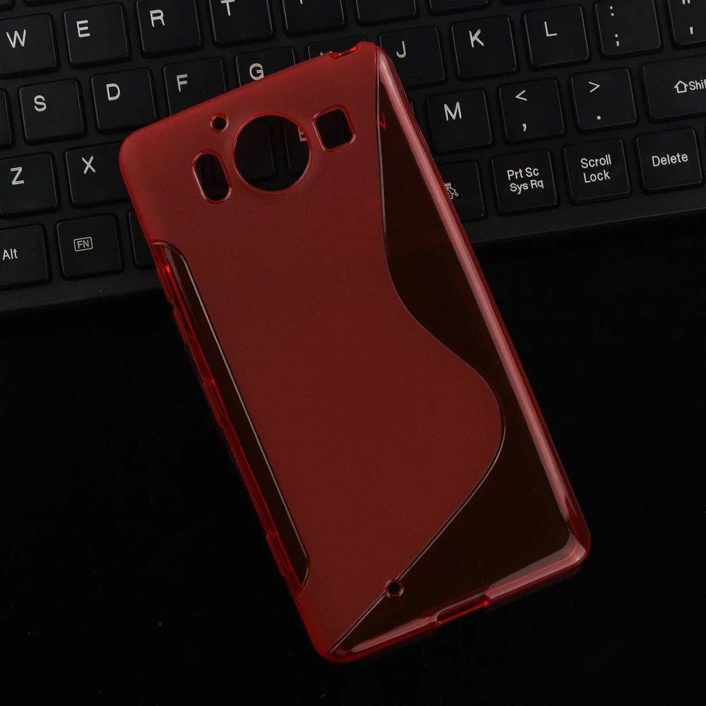 Мягкий прозрачный чехол из ТПУ и силиконовой резины для Microsoft Nokia 950 XL 950XL