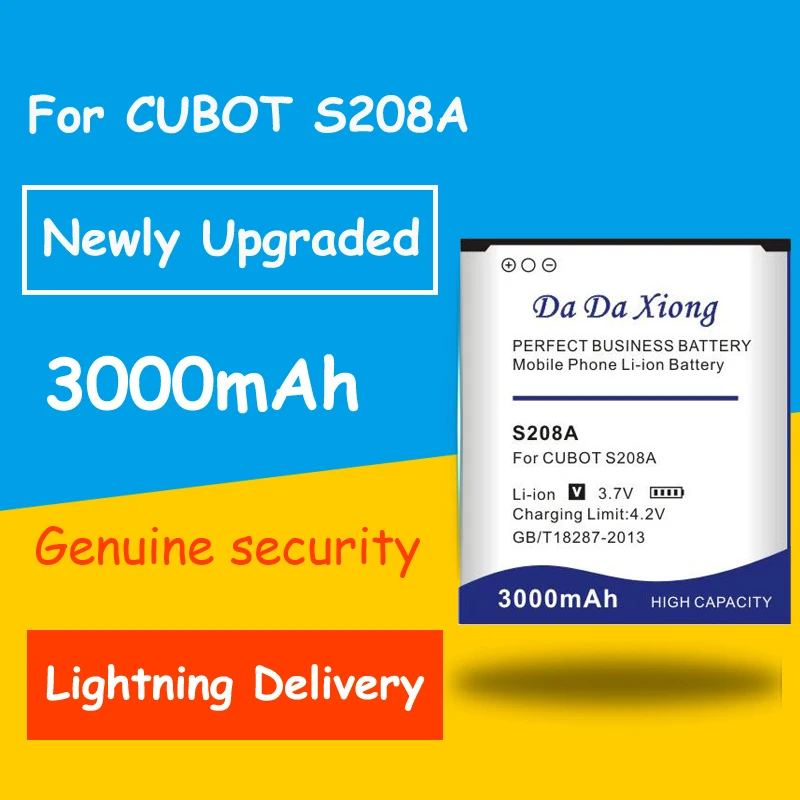 

Full Protection And Safety S208A Battery 3000mAh Batterie Bateria Accumulator High Capacity