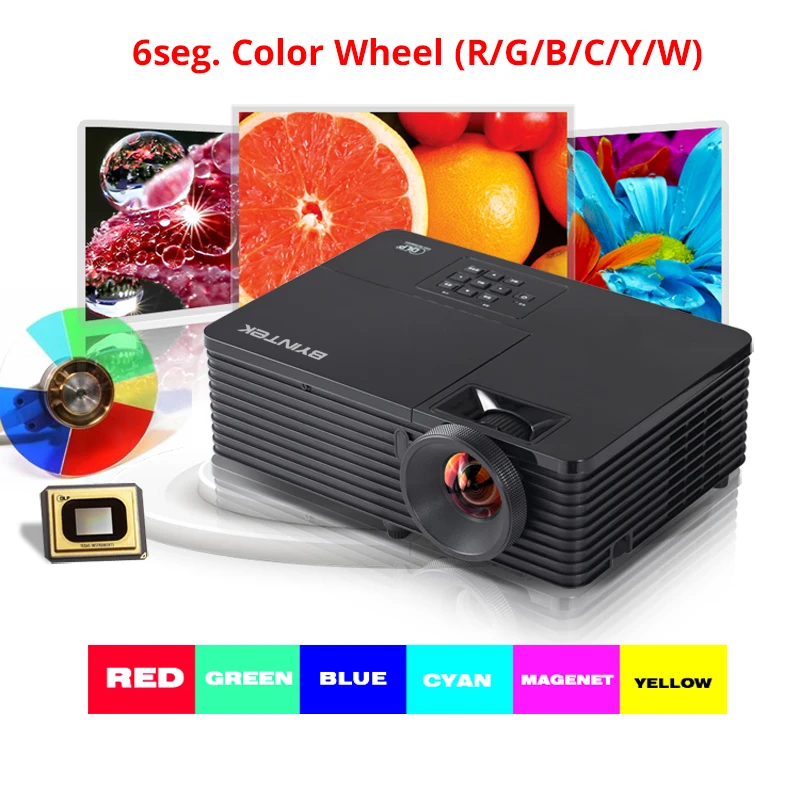 BYINTEK BD508 300 дюймов проектор для домашнего кинотеатра Full HD 1080 P видео открытый