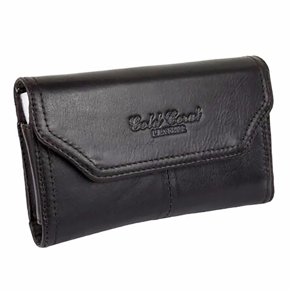 Мужская поясная сумка из натуральной кожи чехол на пояс мобильный телефон дюйма