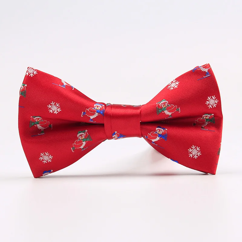RBOCOTT Рождество Модный галстук-бабочка Bowties для мужчин фестиваль интимные аксессуары Новинка ёлки Снежинка костыль узор