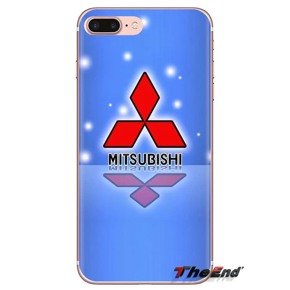 For Xiaomi Mi3 Samsung A10 A30 A40 A50 A60 A70 Galaxy S2 Note 2 Grand Core Prime Transparent TPU Case Covers car Mitsubishi logo |