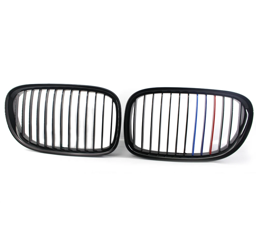 Глянцевая черная Решетка переднего бампера M Style для 2009-15 BMW F01 F02 740i 760i решетка |