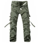 Мужские брюки-карго, горячая Распродажа, бриджи 28-42, свободные Брендовые мужские военные брюки, армейская брендовая одежда, повседневные рабочие брюки для мужчин