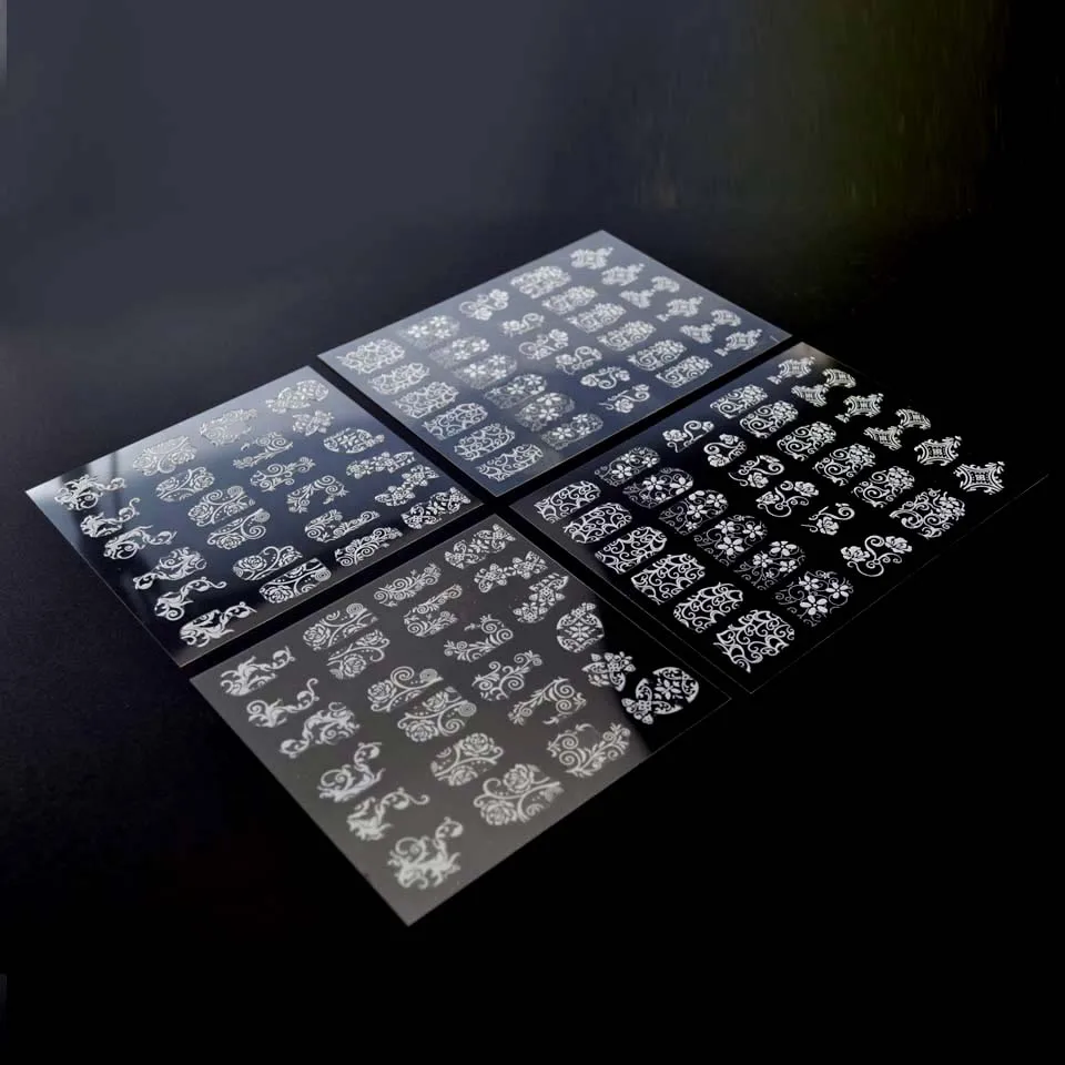 3D Наклейки для ногтей 108 шт. пленка цветы дизайн слайдеры наклейки маникюра