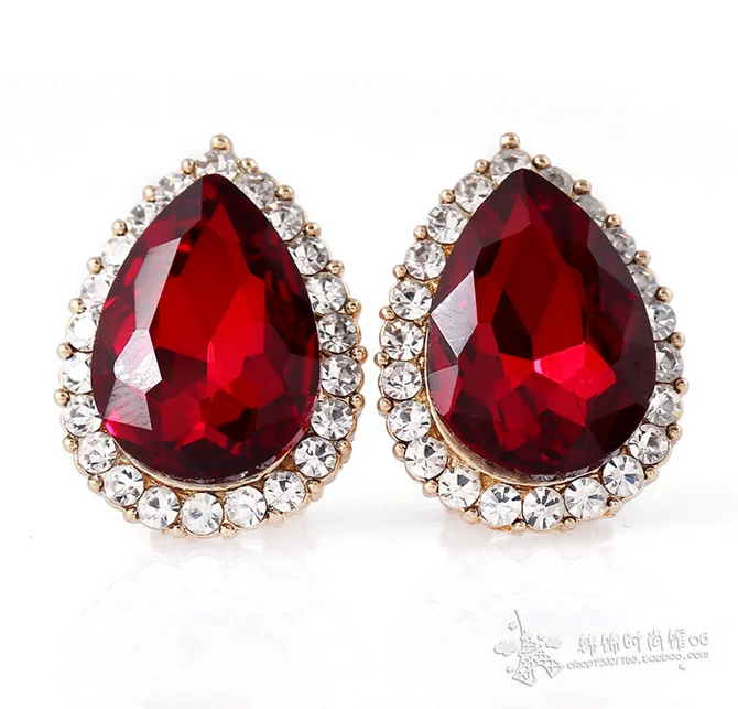 Роскошные свадебные серьги с кристаллами стразы клипсы без пирсинга для невесты