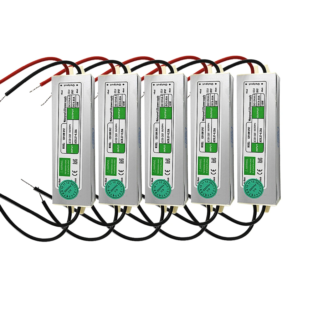 5 шт. Питание 12 v Светодиодный драйвер 10 Вт 0.8A светильник ing Трансформатор 110V 220V V