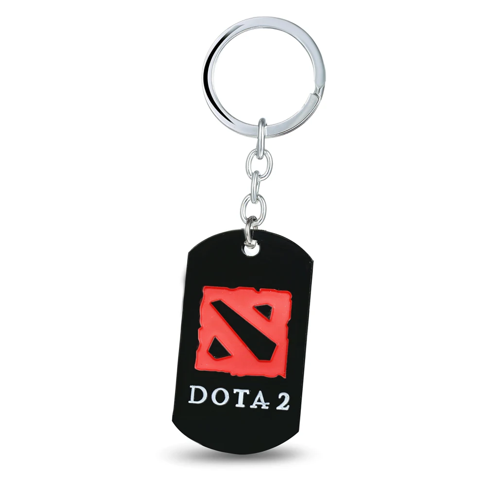 Брелок для ключей DOTA 2 12 шт./партия металлические кольца в подарок бижутерия
