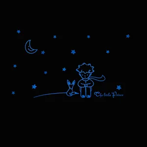 Маленький принц луна звезды сказочные наклейки на стену для детской комнаты домашний декор для гостиной спальни светится в темноте украшения