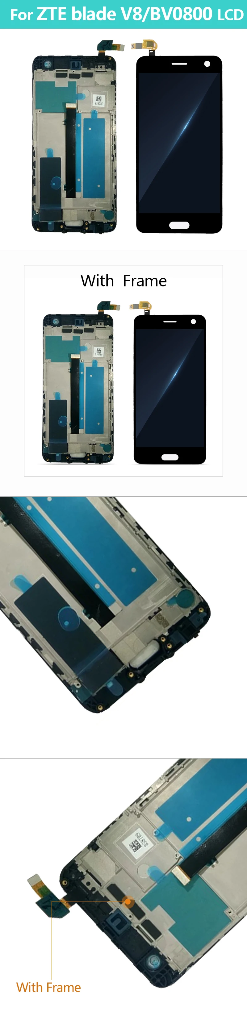5," для zte Blade V8 BV0800 ЖК сенсорный экран дигитайзер дисплей запасные части в сборе для V 8 полный ЖК