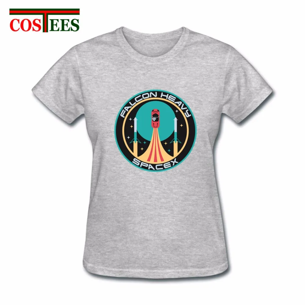 SpaceX футболка Илона маска тяжелый Тысячелетнего Сокола для женщин Mars starman