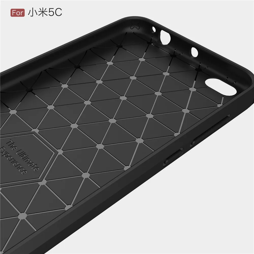 Lenuo чехол для Xiaomi Mi 5c ТПУ Мягкий углеродного волокна силиконовые матовый