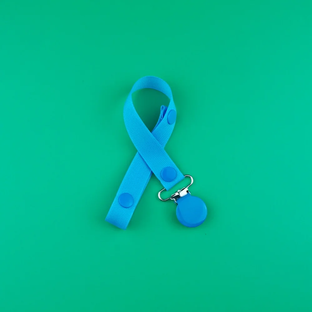blue 10 шт./лот, однотонная круглая металлическая Соска-пустышка для маленьких девочек и мальчиков, Детская пустышка на цепочке, пустышка для младенцев, держатель для зубов - Цвет: blue