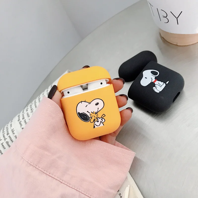 Мультяшный чехол для наушников для Apple Airpods 1/2 противоударный чехол для Apple гарнитура для Airpods чехол s матовый защитный чехол для пары